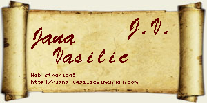 Jana Vasilić vizit kartica